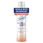 Secret Whole Body Deodorant for Women, Peach & Vanilla Scent, 3.5 oz
