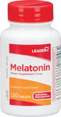 Leader Melatonin Sleep Support Tablets - 120 Ct