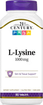 21St Century Healthcare L-Lysine 1000 Mg, 90 Count