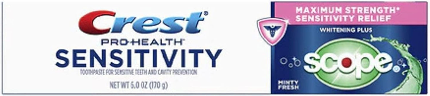 Crest Pro-Health CareSensitivity Toothpaste Whitening Plus Scope - 6 oz