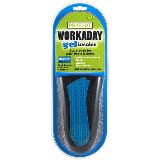ProFoot Workaday Gel Insoles, Men's 8-13, 1 pr