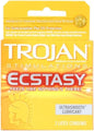 Trojan Ribbed Ecstasy Condoms - Box of 3