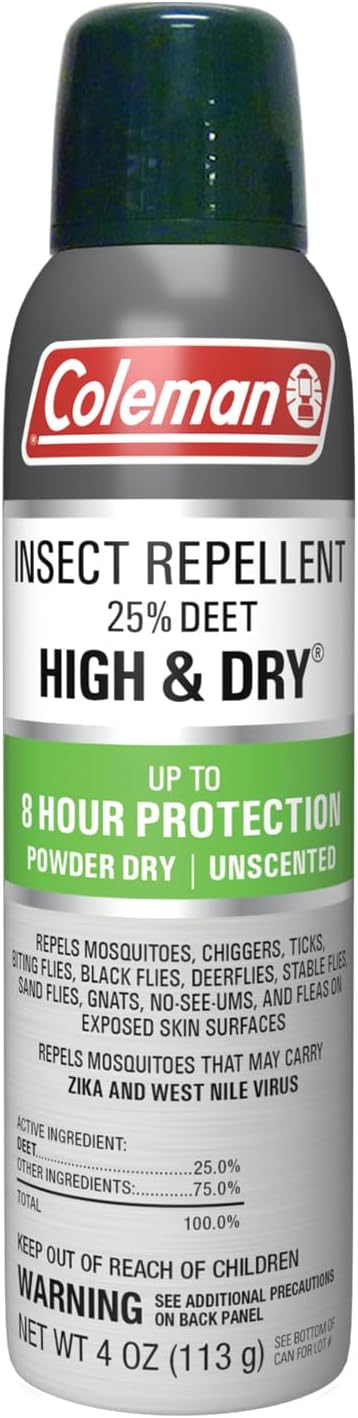 Coleman Insect Repellent Spray - 25% DEET Dry Formula Insect Repellent Spray 4 fl oz