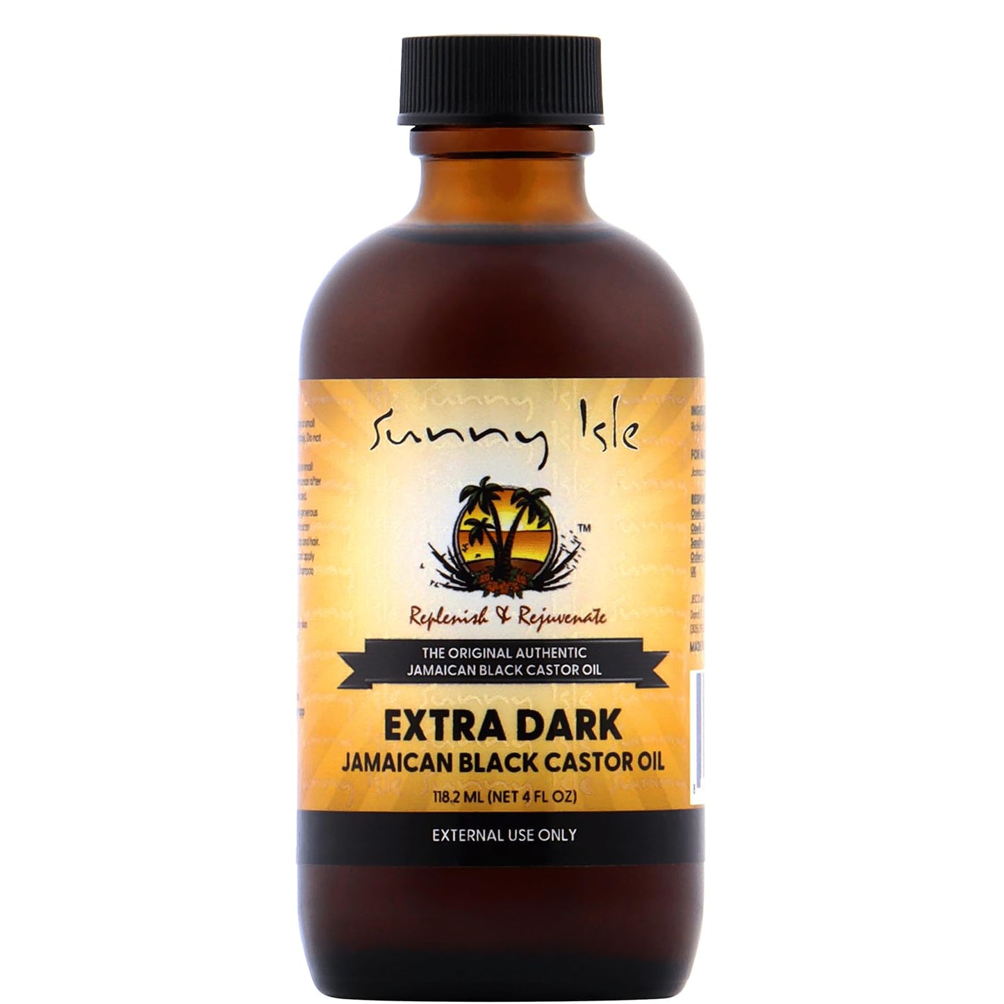 Sunny Isle Jamaican Black Castor Oil Extra Dark, 4 Fl Oz