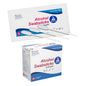 Dynarex Alcohol Swabsticks, Medical-Grade and Sanitizing, 3 Swabsticks per Packet, Box of 25 Packets