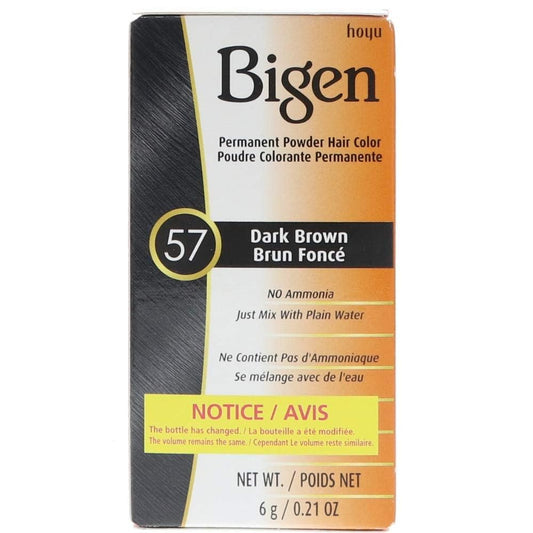 Bigen Permanent Powder Hair Color 57 Dark Brown 0.21