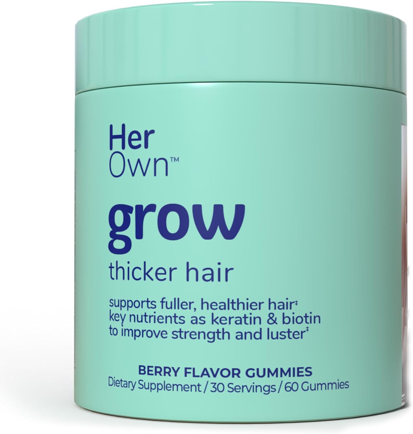 Her Own Grow Gummies, Promotes Thicker Hair 60 gummies