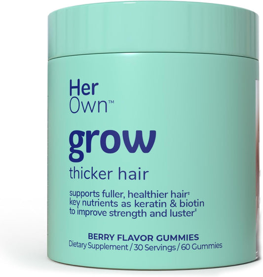 Her Own Grow Gummies, Promotes Thicker Hair 60 gummies