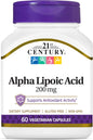 21St Century Healthcare Alpha Lipoic Acid 200 Mg, 60 Count