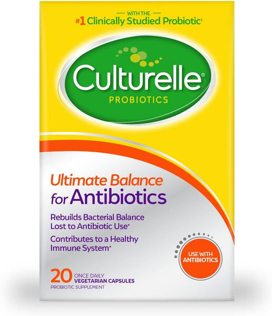 Culturelle Probiotics Ultimate Balance Probiotic for Use with Antibiotics - 20 Count