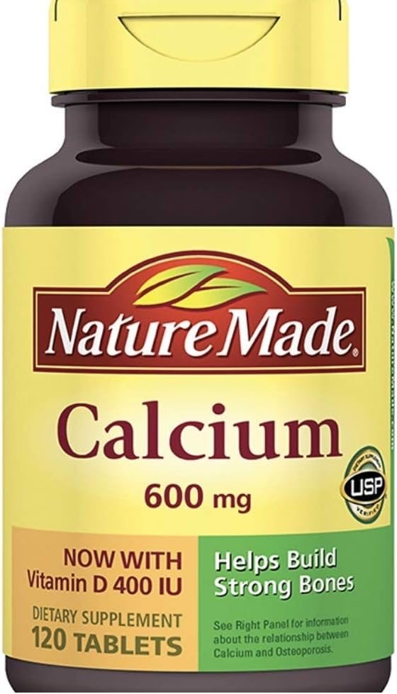 Nature Made Calcium 600 Mg With Vitamin D - 120 Tablets