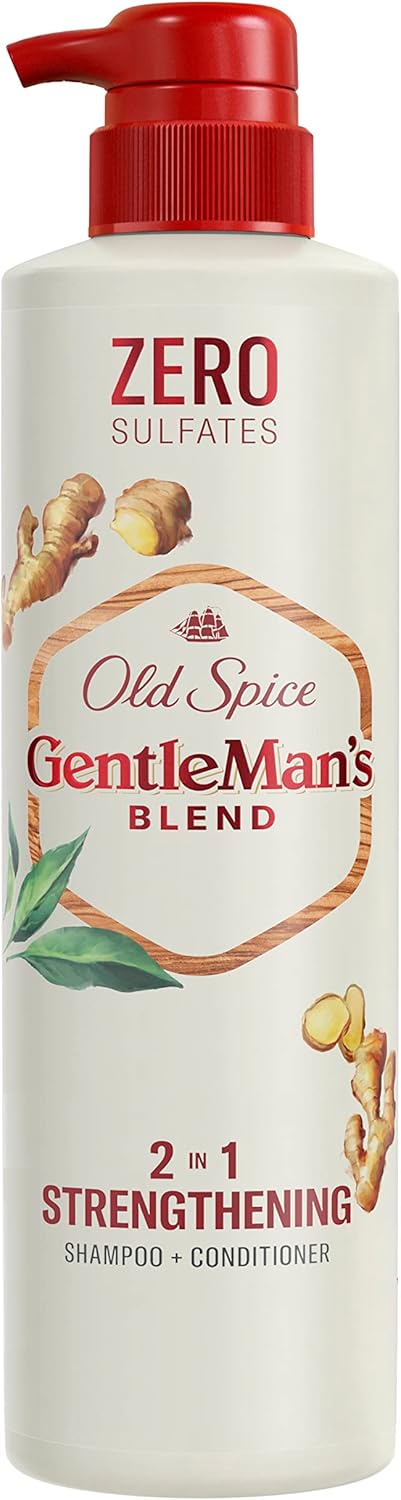 Old Spice Gentleman??ç?ûs Blend with Green Tea & Ginger, 2in1 Strengthening Shampoo and Conditioner, 14.8 fl oz