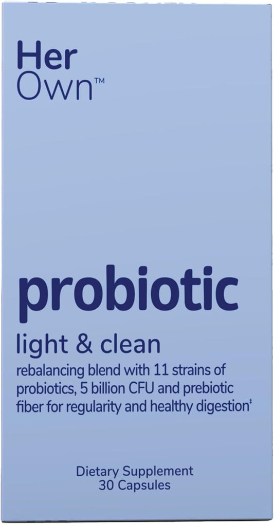 her own Probiotics for Women, 5 Billion CFUs with Prebiotics, Supports Healthy Digestion 30 cp
