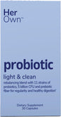 her own Probiotics for Women, 5 Billion CFUs with Prebiotics, Supports Healthy Digestion 30 cp