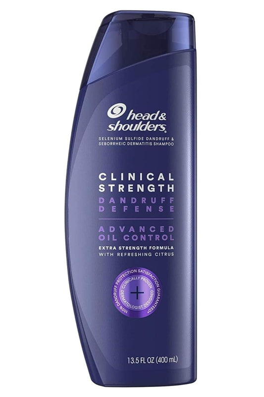 Head & Shoulders Clinical Dandruff Defense + Advanced Oil Control Shampoo, 13.5 Fl Oz