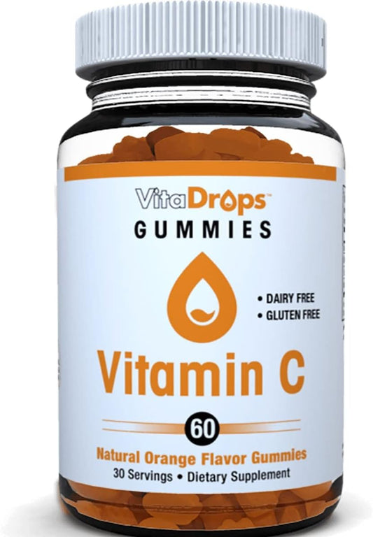 Windmill Health CareProducts Vitadrops Vitamin C Gummy - Natural Orange 125 mg 60 Gummies