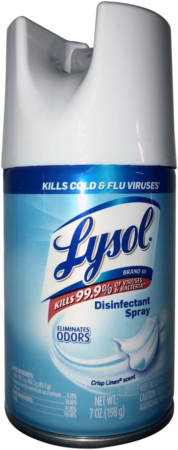 Lysol Disinfectant Spray, Crisp Linen, 7 Ounce