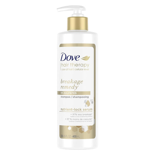 Dove Hair Therapy Shampoo for Damaged Hair Breakage Remedy Hair Shampoo 13.5 fl oz