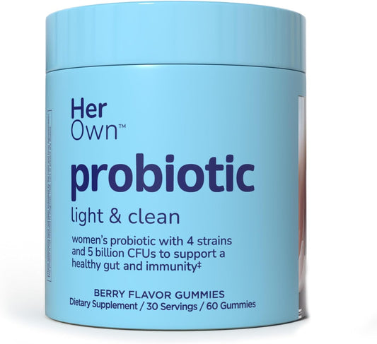 her own Probiotic & Prebiotic Gummy, Supports Digestive Health Care,60 gummies