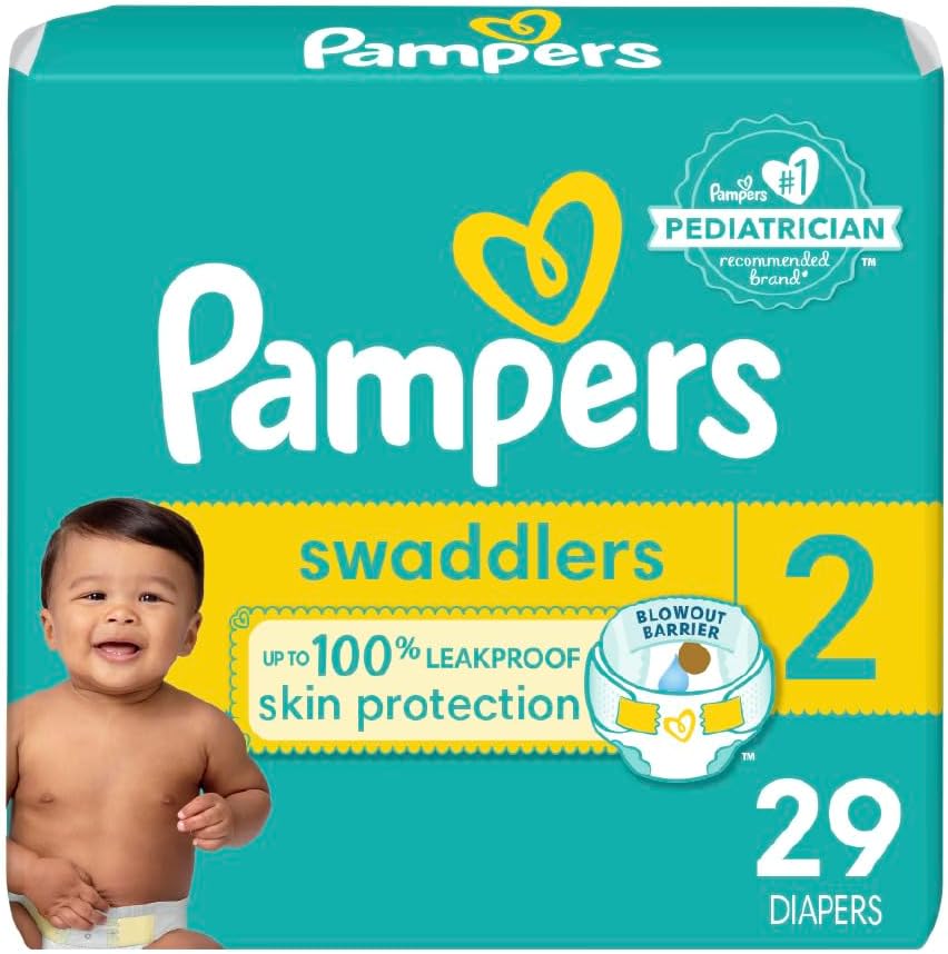 Pampers Swaddlers Diapers - Size 2, 29 Count,