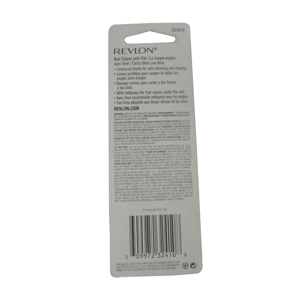 Revlon Deluxe Nail Clipper 1 ea