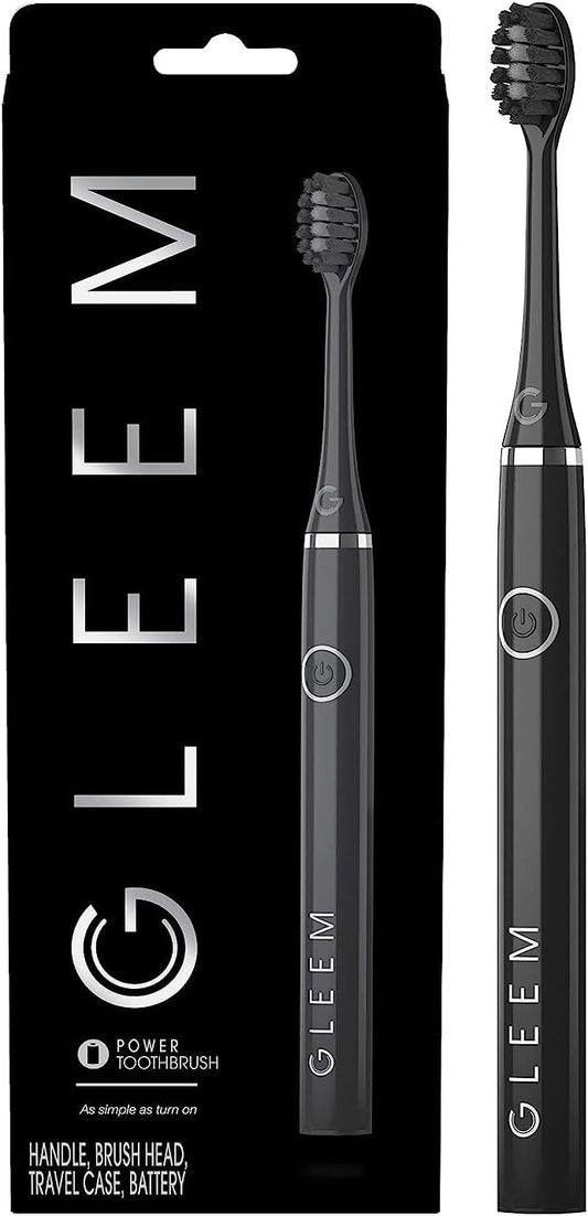 Gleem Battery Powered Electric Toothbrush, Black 1 ct