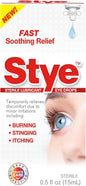Stye Sterile Lubricant Eye Drops, Stye Relief Eye Drops, 0.5Oz