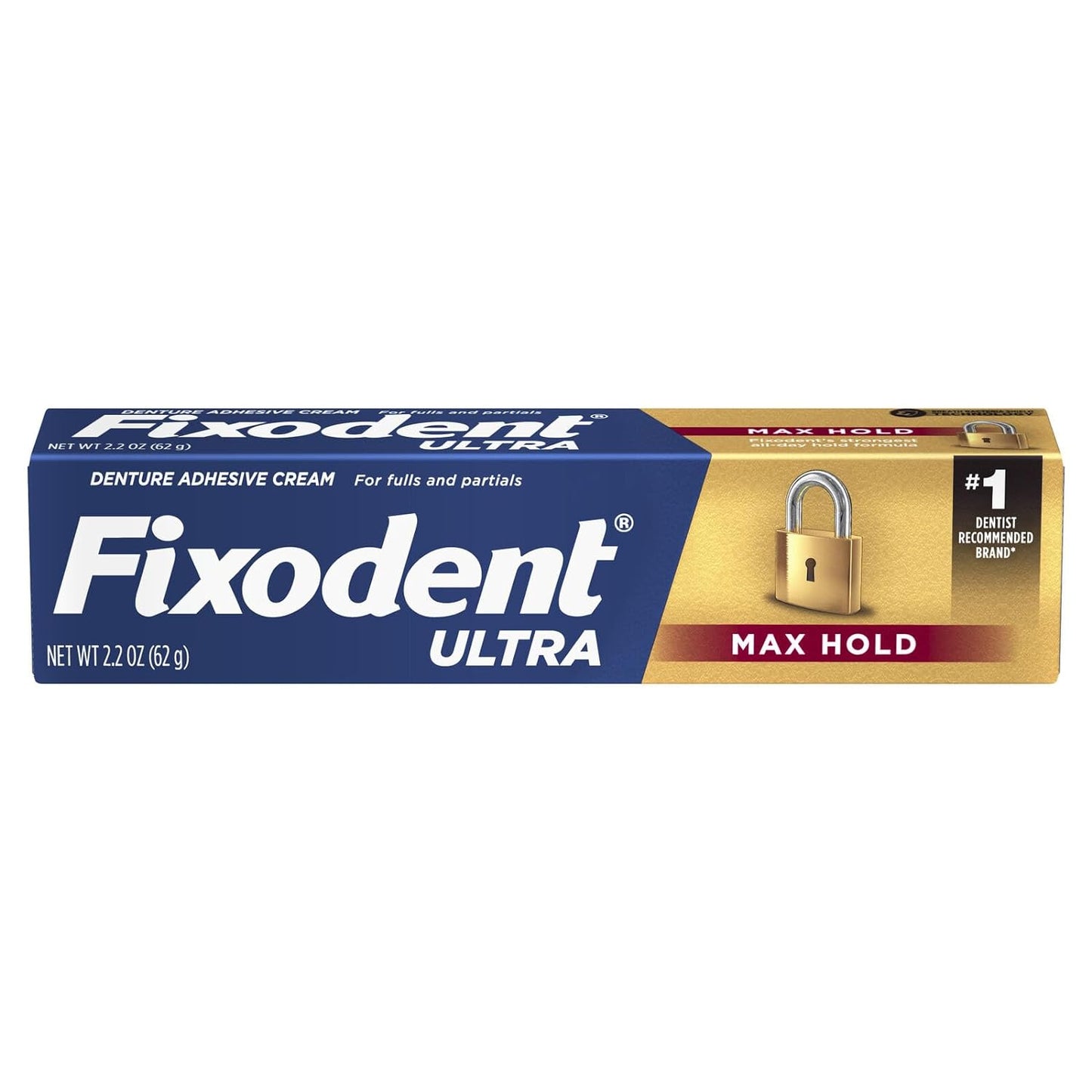 Fixodent Ultra Max Hold Dental Adhesive, 2.2 oz