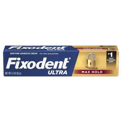 Fixodent Ultra Max Hold Dental Adhesive, 2.2 oz