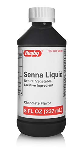 Rugby Senna Liquid Natural Vegetable Laxative Ingredient, 8 Fl Oz