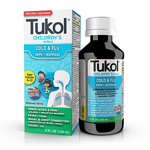Tukol Children'S Cold And Fever Relief, Berry Flavor, Cherry, 4 Fl Oz