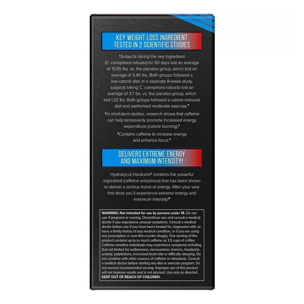 Hydroxycut Hardcore Weight Loss Capsules 60 Ea