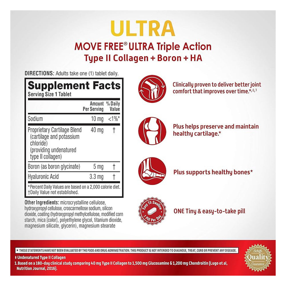 Move Free Ultra Triple Action - 30 Tablets
