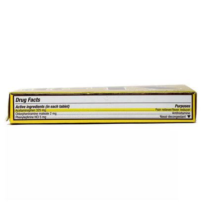 Midway XL-3 Cold Medicine Tablets - 20 ea