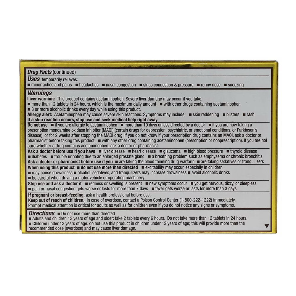 Midway XL-3 Cold Medicine Tablets - 20 ea