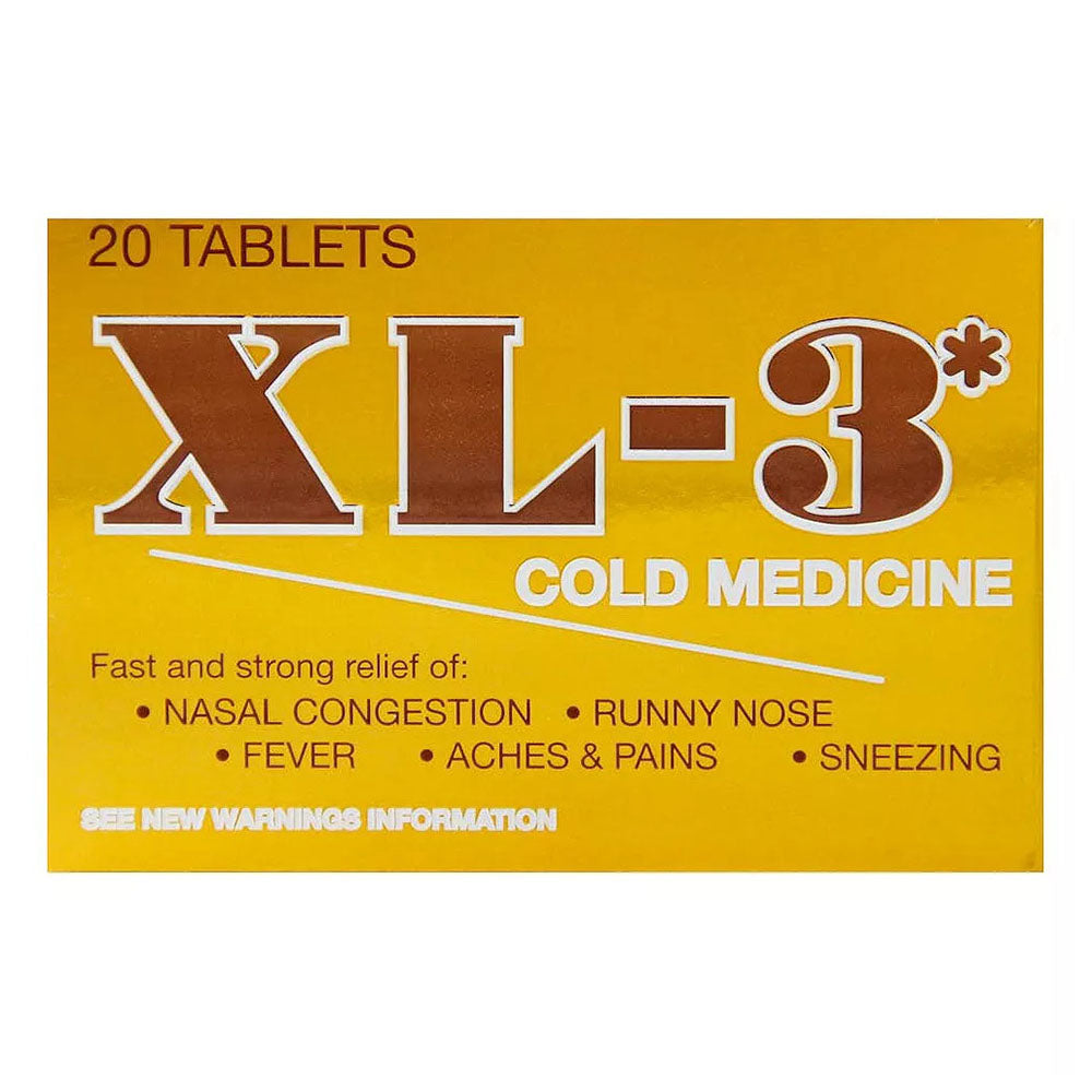 Midway XL-3 Cold Medicine Tablets - 20 ea
