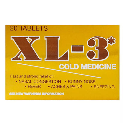Midway XL-3 Cold Medicine Tablets - 20 ea
