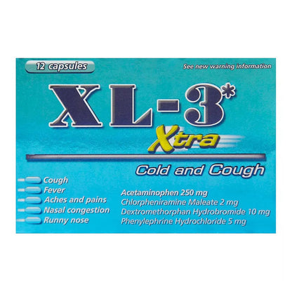 Xtra Cold & Cough Capsules 12 Ea