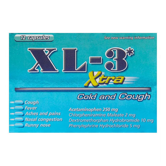 Xtra Cold & Cough Capsules 12 Ea