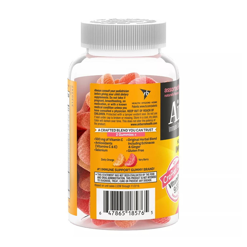 Airborne Kids Immune Support Gummies With Vitamin C And Zinc - 42 Ct