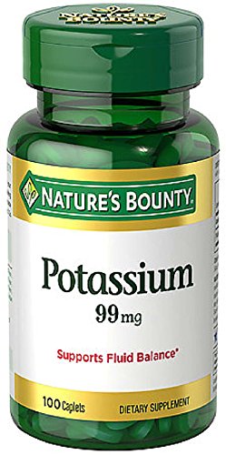 Nature's Bounty Potassium Gluconate 99Mg, 100 Caplets