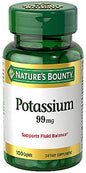 Nature's Bounty Potassium Gluconate 99Mg, 100 Caplets