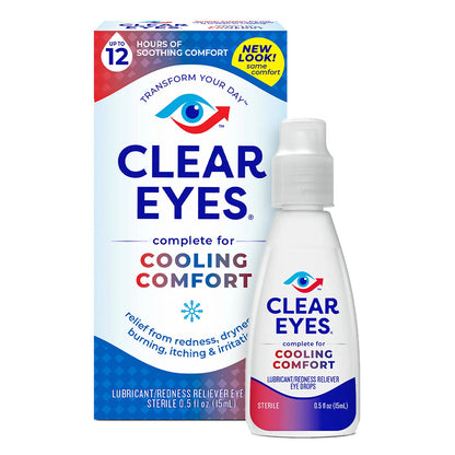 Clear Eyes Cooling Comfort Redness Relief Eye Drops - 0.5 Fl Oz