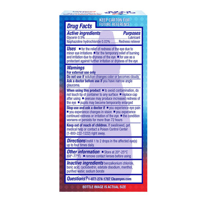 Clear Eyes Cooling Comfort Redness Relief Eye Drops - 0.5 Fl Oz