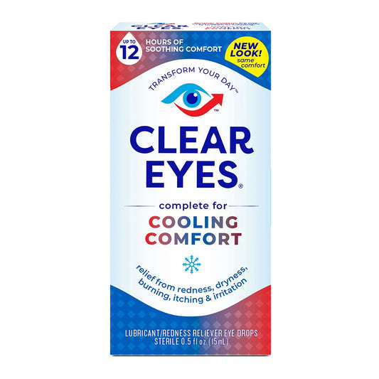 Clear Eyes Cooling Comfort Redness Relief Eye Drops - 0.5 Fl Oz