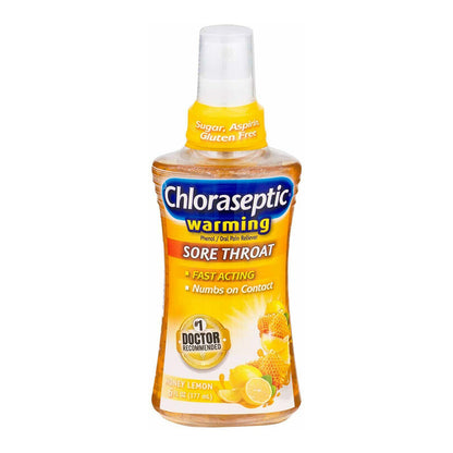 Chloraseptic Warming Sore Throat Relief Honeylemon Spray - 6 Oz