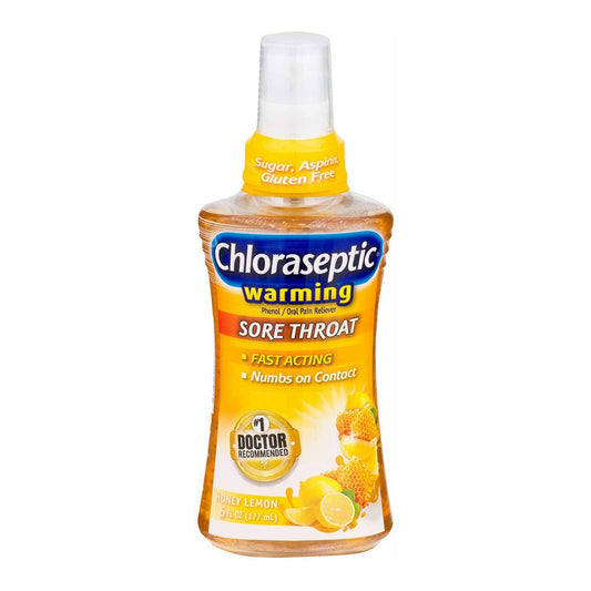 Chloraseptic Warming Sore Throat Relief Honeylemon Spray - 6 Oz