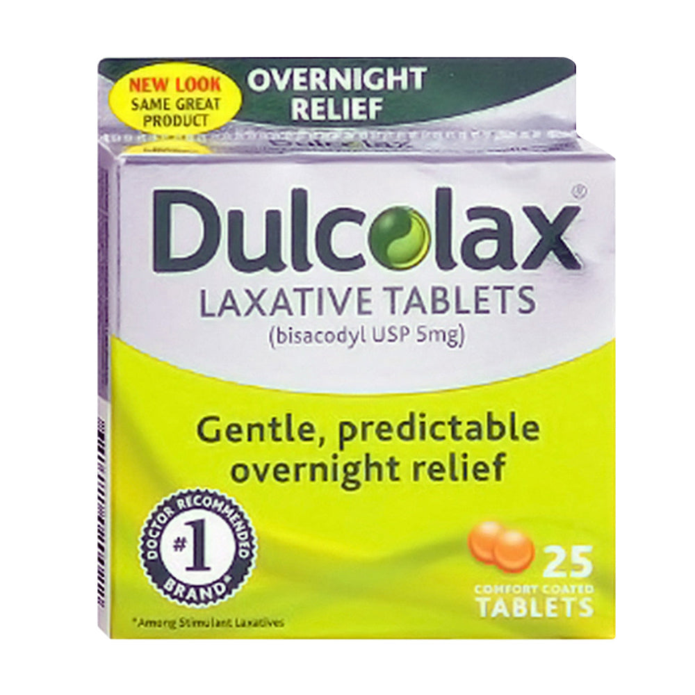 Dulcolax Overnight Constipation Relief Laxative Tablets - 25 Ea