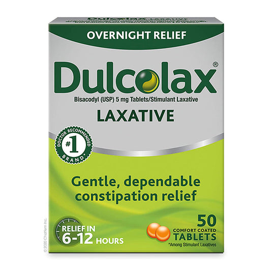 Dulcolax Overnight Relief Laxative - 50 Count