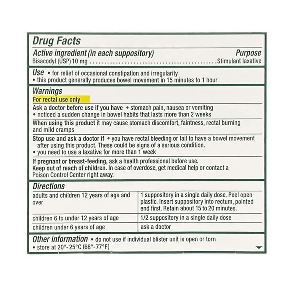 Dulcolax Suppositories